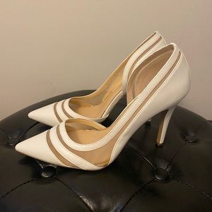 White pumps by Jessica Simpson 4 inch heel